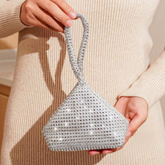 Glitter Dinner Bag Rhinestone Decor Hel Bag