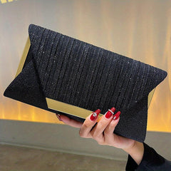 Sequins Ruched Evening Bag Glitter Clutch Purses For Women Envelope Handbag