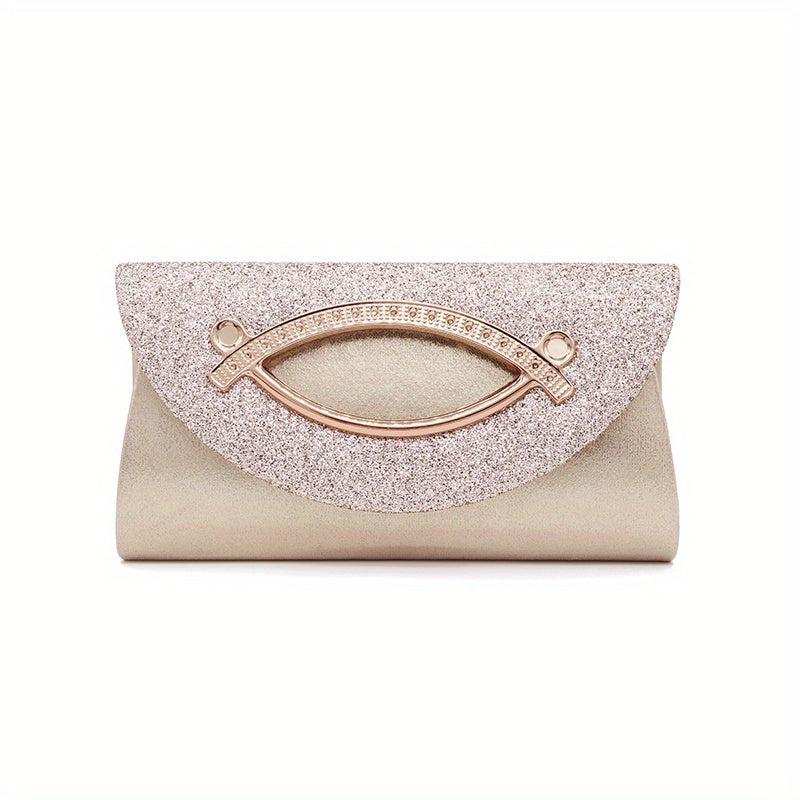 Glitter Square Clutch Bag Crossbody Shoulder Bag