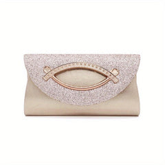 Glitter Square Clutch Bag Crossbody Shoulder Bag