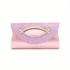 Glitter Square Clutch Bag Crossbody Shoulder Bag
