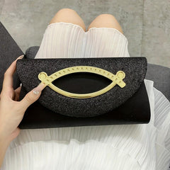Glitter Square Clutch Bag Crossbody Shoulder Bag