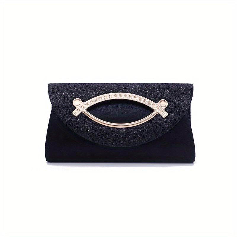 Glitter Square Clutch Bag Crossbody Shoulder Bag