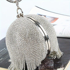 Tassel Rhinestone Evening Clutch Bag for Party Prom
