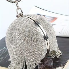 Tassel Rhinestone Evening Clutch Bag for Party Prom