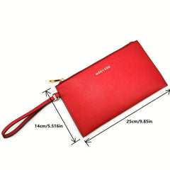 PU Leather Clutch Bag for Women with Card Slots Wallet