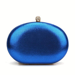 Rhinestone Flower Evening Bag Glitter Clutch Wedding Purse Women's Clip Handbag