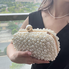 Pearl Evening Bag Clutch Handbag for Prom Party