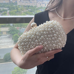 Pearl Evening Bag Clutch Handbag for Prom Party