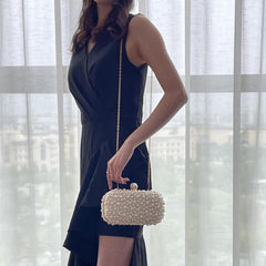 Pearl Evening Bag Clutch Handbag for Prom Party