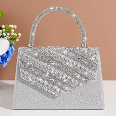 Glitter Rhinestone Satchel Bag Evening Party Handbag