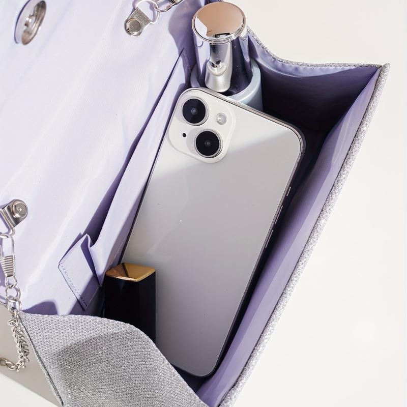 Glitter Rhinestone Satchel Bag Evening Party Handbag