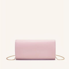 Pink Crossbody Bag Classic Flap Handbag & Clutch Purse