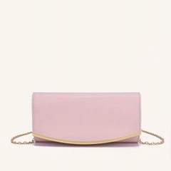 Pink Crossbody Bag Classic Flap Handbag & Clutch Purse
