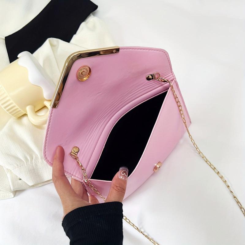 Glitter Envelope Clutch Bag Classic Flap Evening Bag
