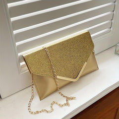 Glitter Envelope Clutch Bag Classic Flap Evening Bag