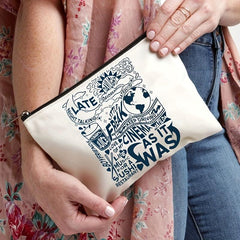 Navy Style Cosmetic Bag Portable Travel Storage Toiletry Makeup Bag
