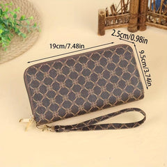 Zip Around Clutch Purse with Wristlet