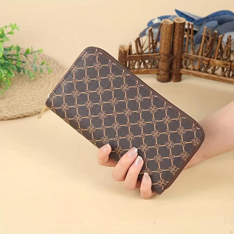 Zip Around Clutch Purse with Wristlet