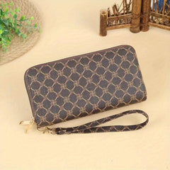 Zip Around Clutch Purse with Wristlet