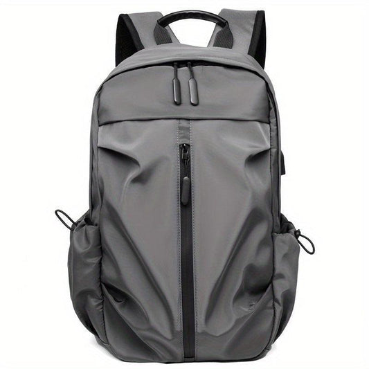 Men's Laptop Backpack USB Charging Port Luggage Straps Large Capacity