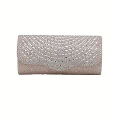 Glitter Clutch Purse Rhinestone Evening Bag for Wedding Party