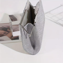 Rhinestone Decor Dinner Bag Women's Clutch Bag For Party