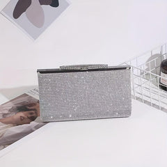 Rhinestone Decor Dinner Bag Women's Clutch Bag For Party