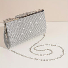 Rhinestone Decor Dinner Bag Women's Clutch Bag For Party