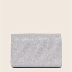 Glitter Evening Bag Chain Shoulder Mini Clutch For Prom Party