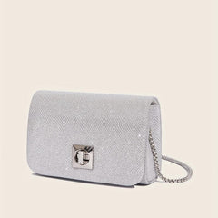 Glitter Evening Bag Chain Shoulder Mini Clutch For Prom Party