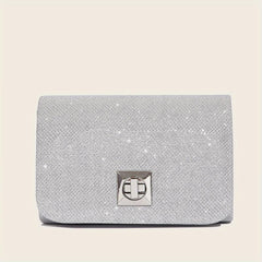 Glitter Evening Bag Chain Shoulder Mini Clutch For Prom Party