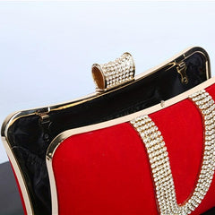 Glitter Rhinestone Evening Bag Dinner Clutch Purse For Wedding Party Prom