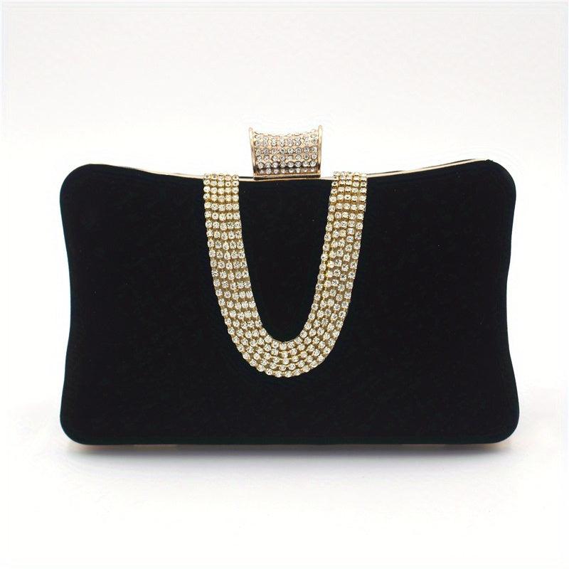 Glitter Rhinestone Evening Bag Dinner Clutch Purse For Wedding Party Prom