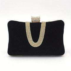 Glitter Rhinestone Evening Bag Dinner Clutch Purse For Wedding Party Prom