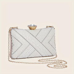 Glitter Rhinestone Evening Bag Dinner Clutch Purse For Wedding Party