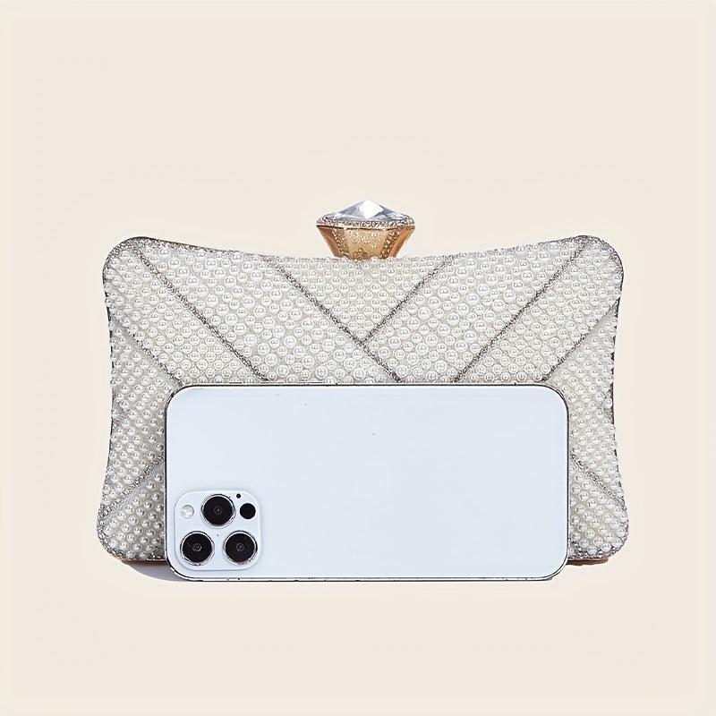 Glitter Rhinestone Evening Bag Dinner Clutch Purse For Wedding Party