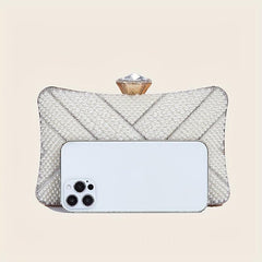 Glitter Rhinestone Evening Bag Dinner Clutch Purse For Wedding Party