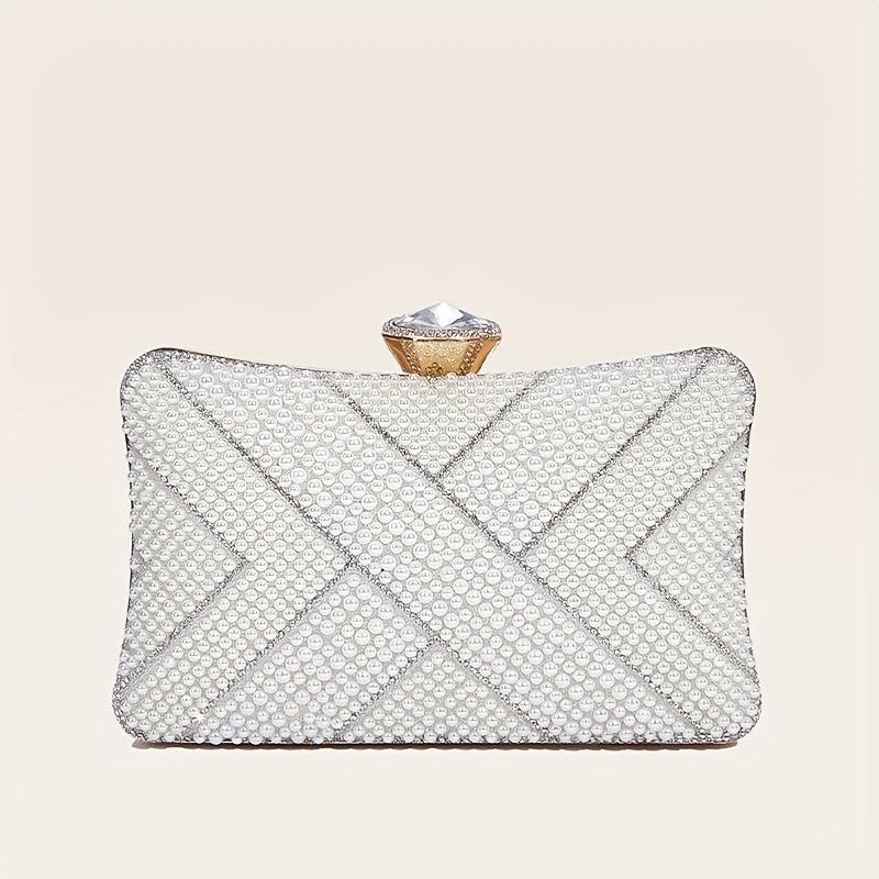 Glitter Rhinestone Evening Bag Dinner Clutch Purse For Wedding Party