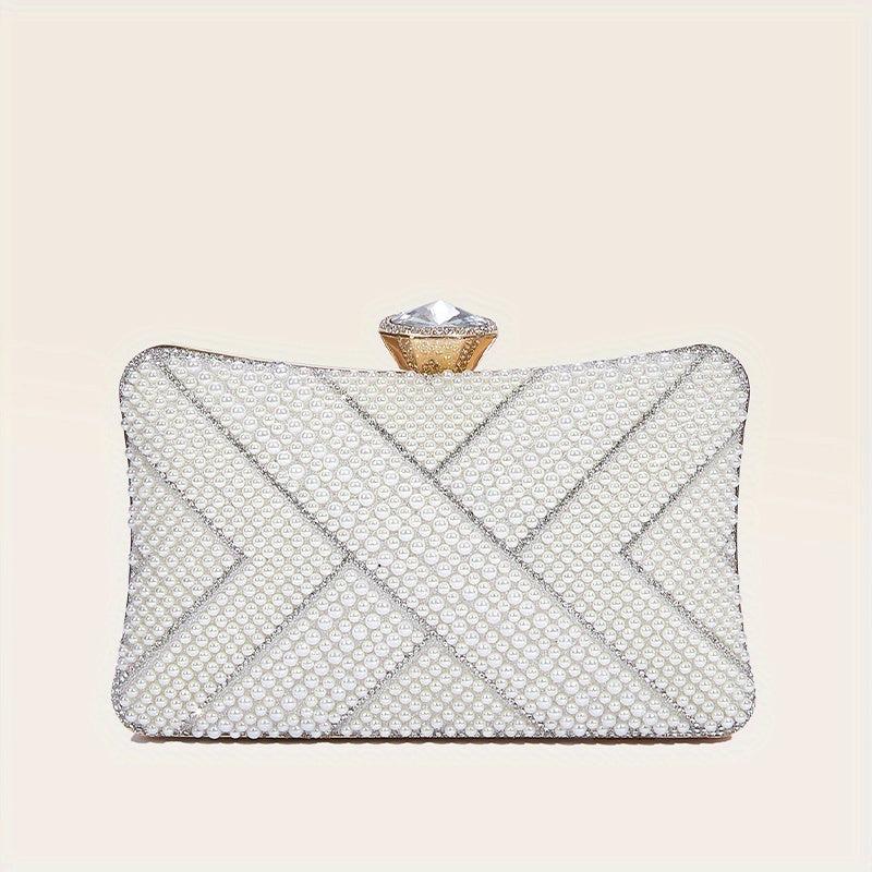 Glitter Rhinestone Evening Bag Dinner Clutch Purse For Wedding Party