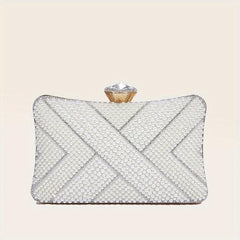 Glitter Rhinestone Evening Bag Dinner Clutch Purse For Wedding Party