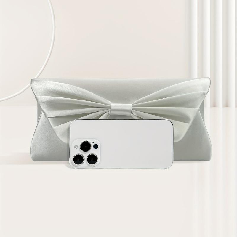 Bowknot Clutch Wallet Evening Bag For Wedding Party