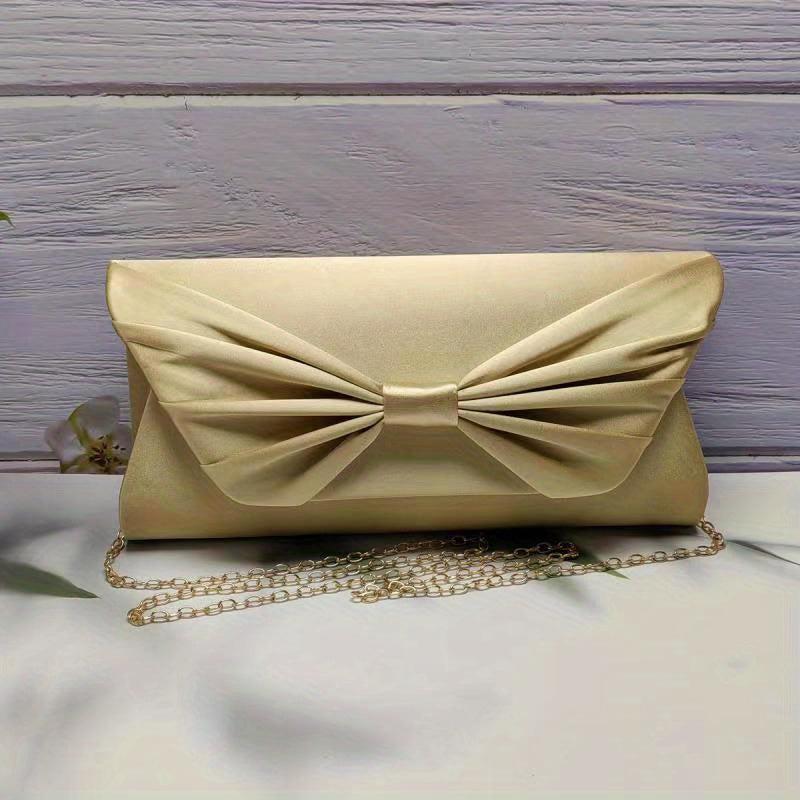 Bowknot Clutch Wallet Evening Bag For Wedding Party