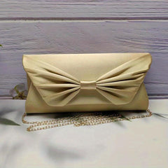 Bowknot Clutch Wallet Evening Bag For Wedding Party