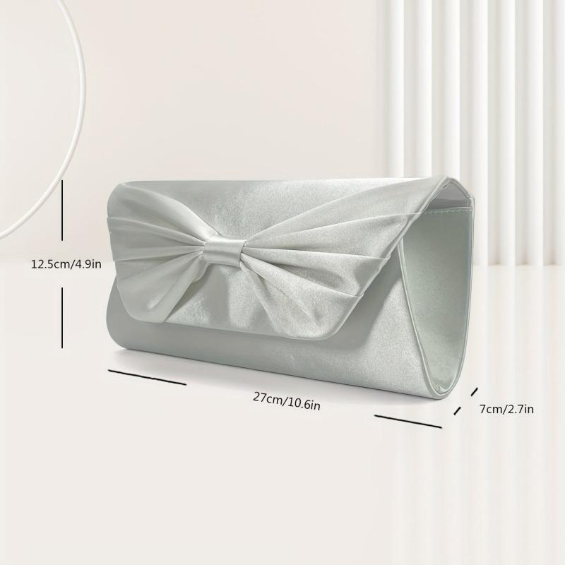 Bowknot Clutch Wallet Evening Bag For Wedding Party