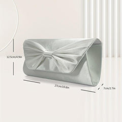 Bowknot Clutch Wallet Evening Bag For Wedding Party