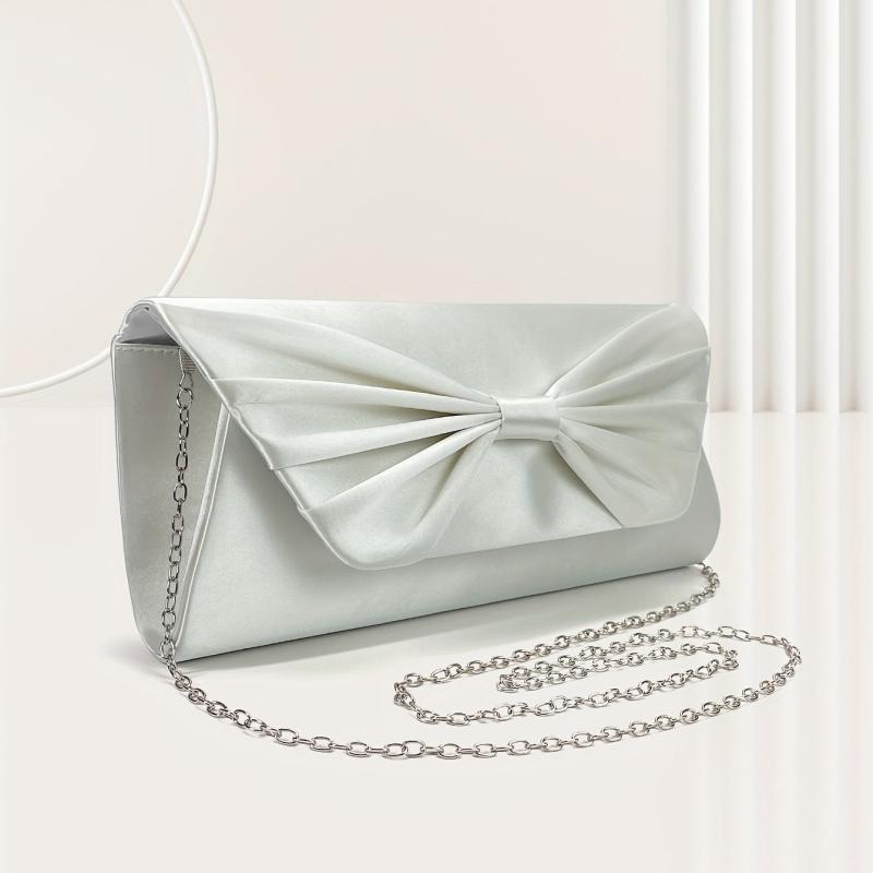 Bowknot Clutch Wallet Evening Bag For Wedding Party