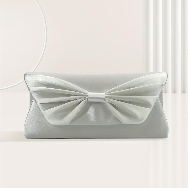 Bowknot Clutch Wallet Evening Bag For Wedding Party