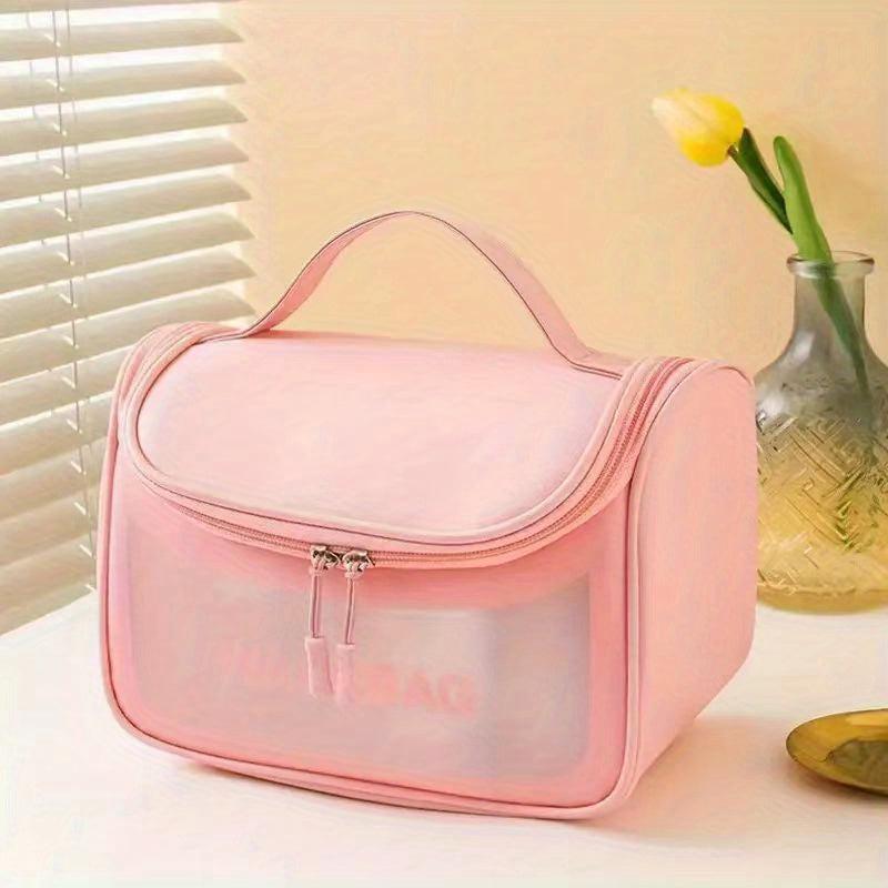 Frosted Transparent Cosmetic Bag Waterproof Toiletry Bag