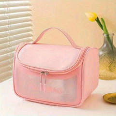 Frosted Transparent Cosmetic Bag Waterproof Toiletry Bag